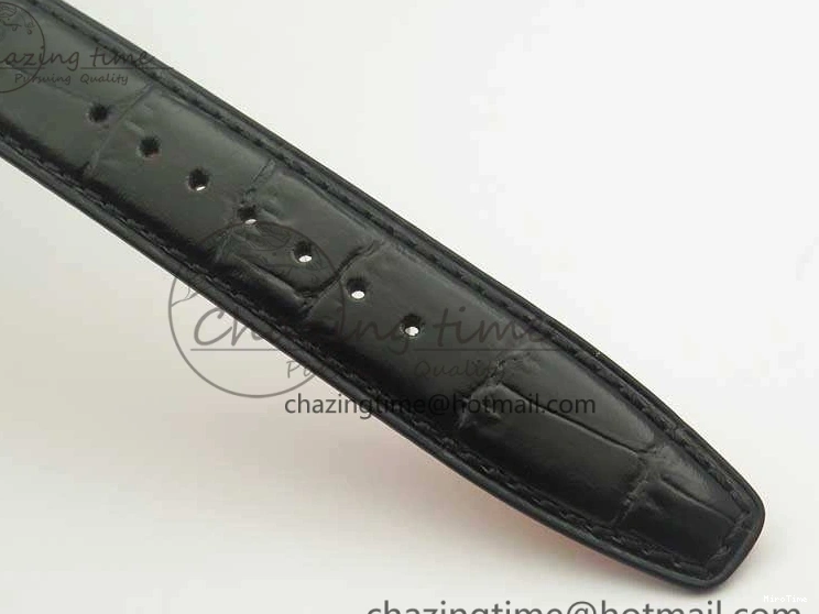 MIROTIME 0501 Breathable Da Vinci IW393402 SS ZF 1:1 Best Edition Blue Dial On Black Leather Strap A 7211